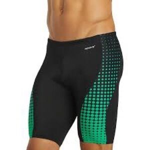 Sporti molecule splice Black and Green Swim Jammers.